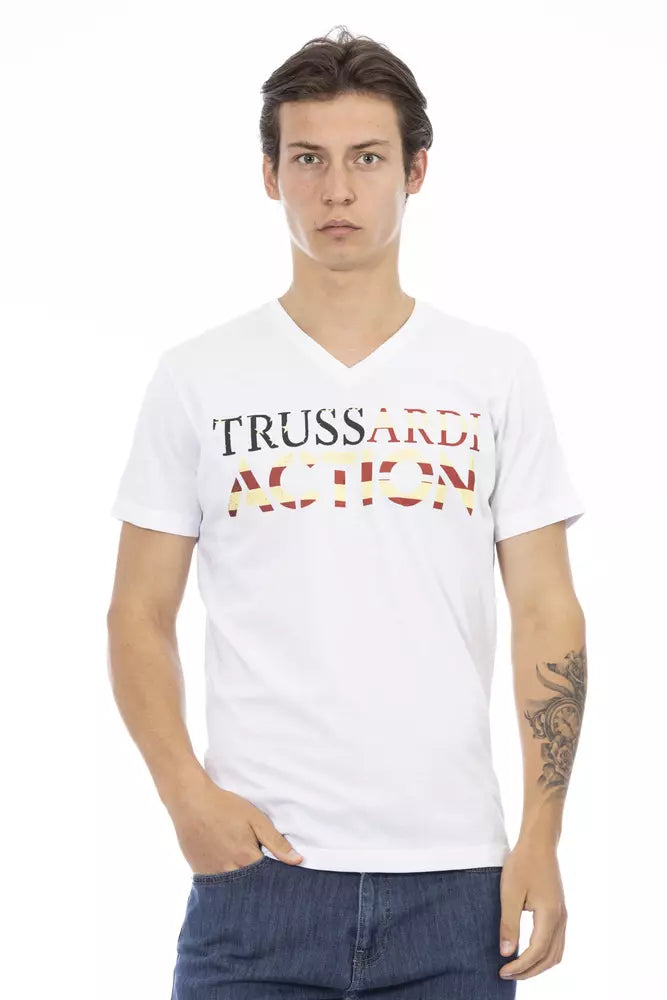 Trussardi Action White Men's Cotton T-Shirt