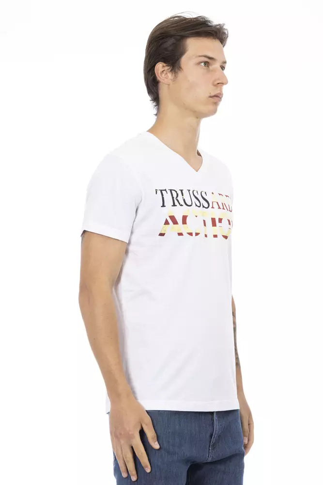 Trussardi Action White Men's Cotton T-Shirt