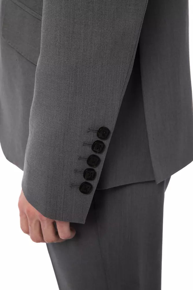Billionaire Italian Couture Grey Men's Wool Blazer