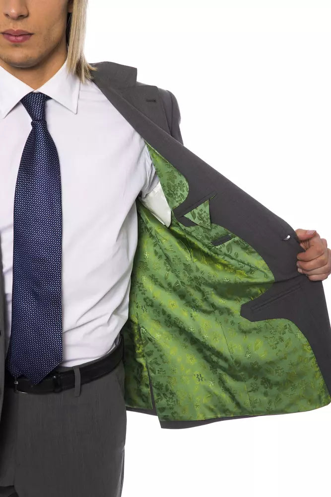 Billionaire Italian Couture Grey Men's Wool Blazer