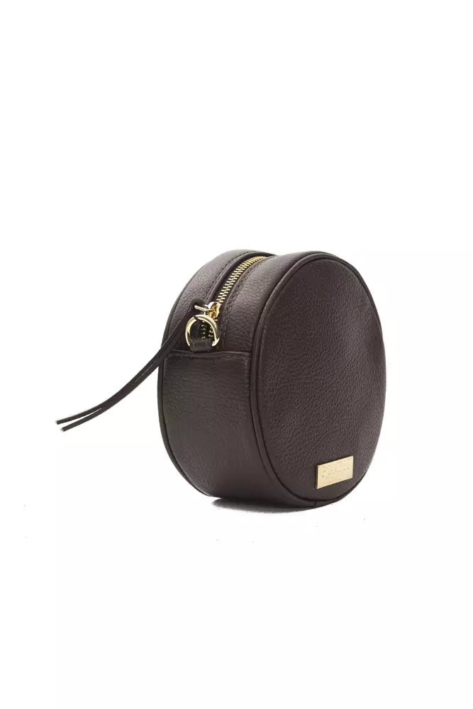 Pompei Donatella Brown Leather Women's Crossbody