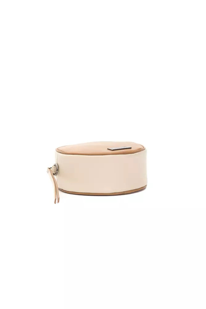 Pompei Donatella Braune Leder-Crossbody-Tasche für Damen