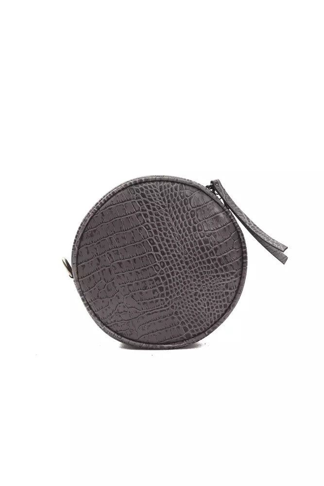 Pompei Donatella Grey Leather Crossbody Bag for Women