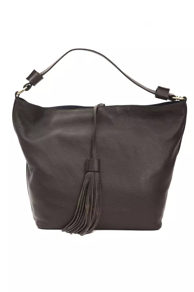 Pompei Donatella Braune Ledertasche für Damen