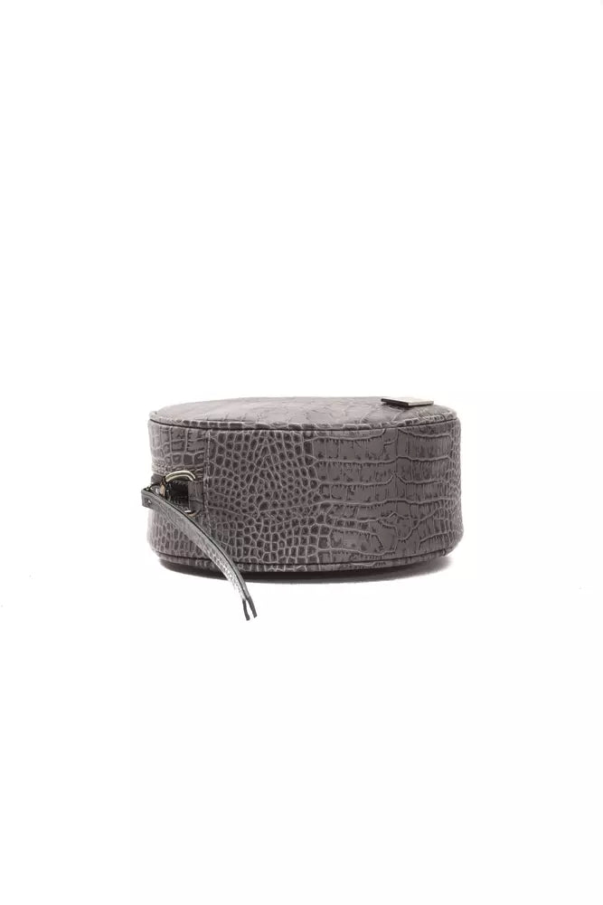 Pompei Donatella Grey Leather Crossbody Bag for Women