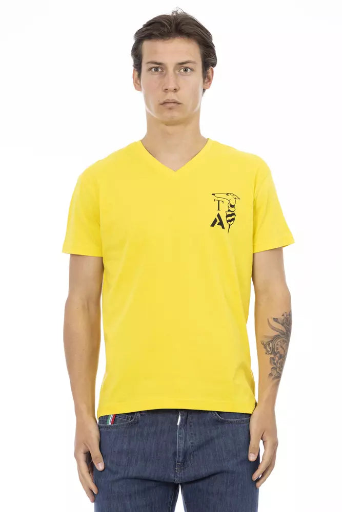 Trussardi Action Yellow Cotton T-Shirt for Men