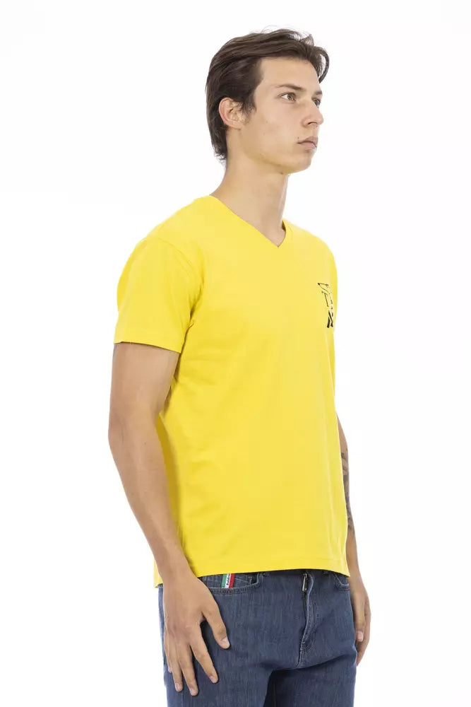 Trussardi Action Yellow Cotton T-Shirt for Men