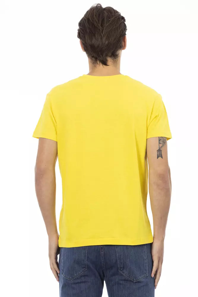 Trussardi Action Yellow Cotton T-Shirt for Men