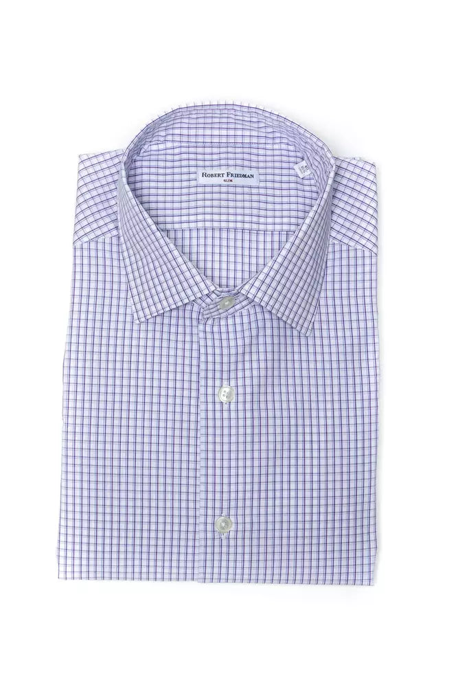 Robert Friedman Burgundy Men's Cotton Shirt