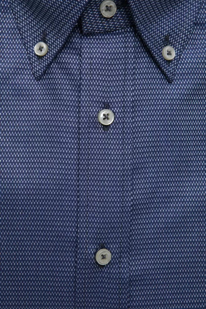 Robert Friedman men's cotton shirt in blue