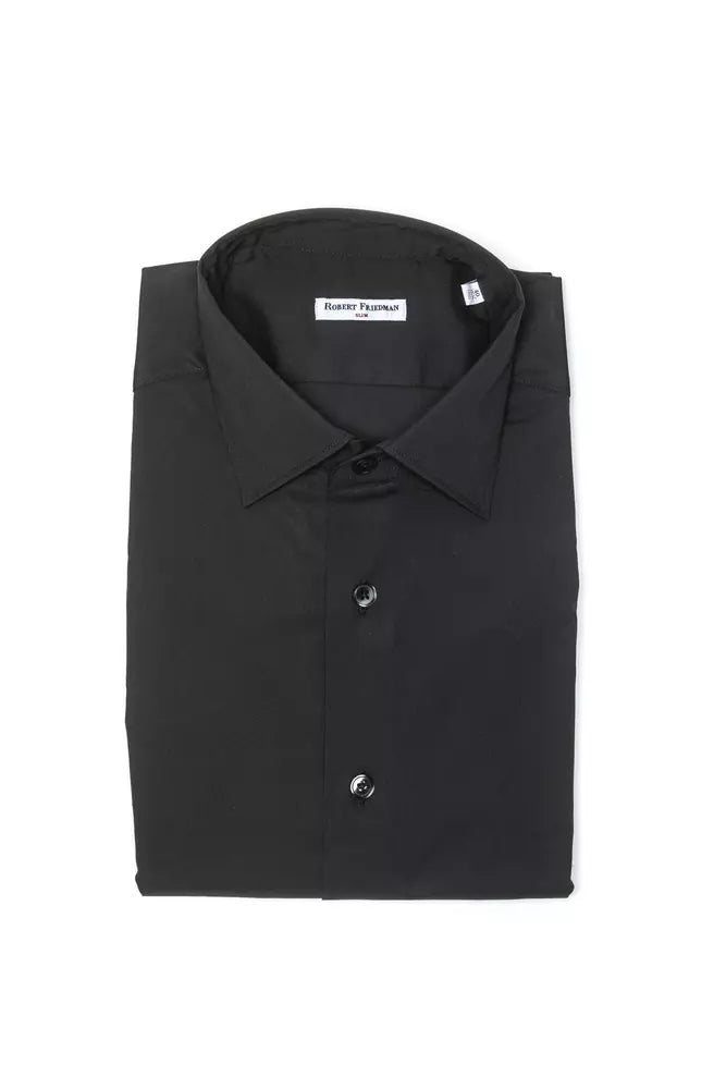 Robert Friedman Grey Men's Cotton Shirt