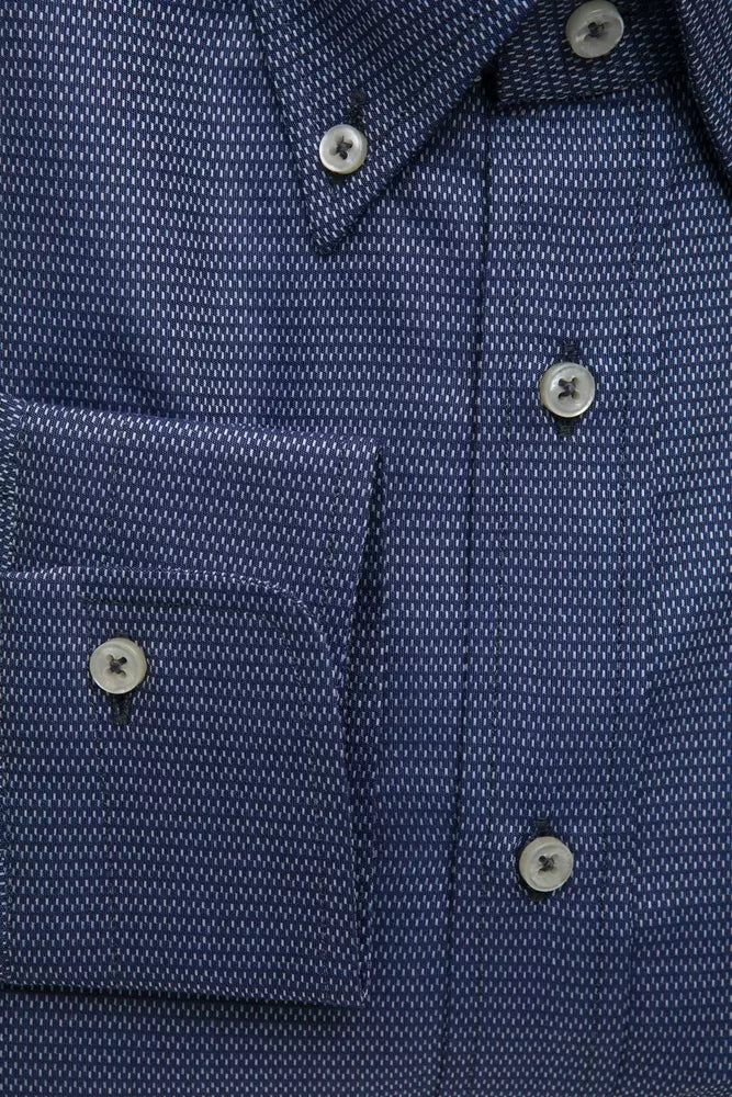 Robert Friedman men's cotton shirt in blue