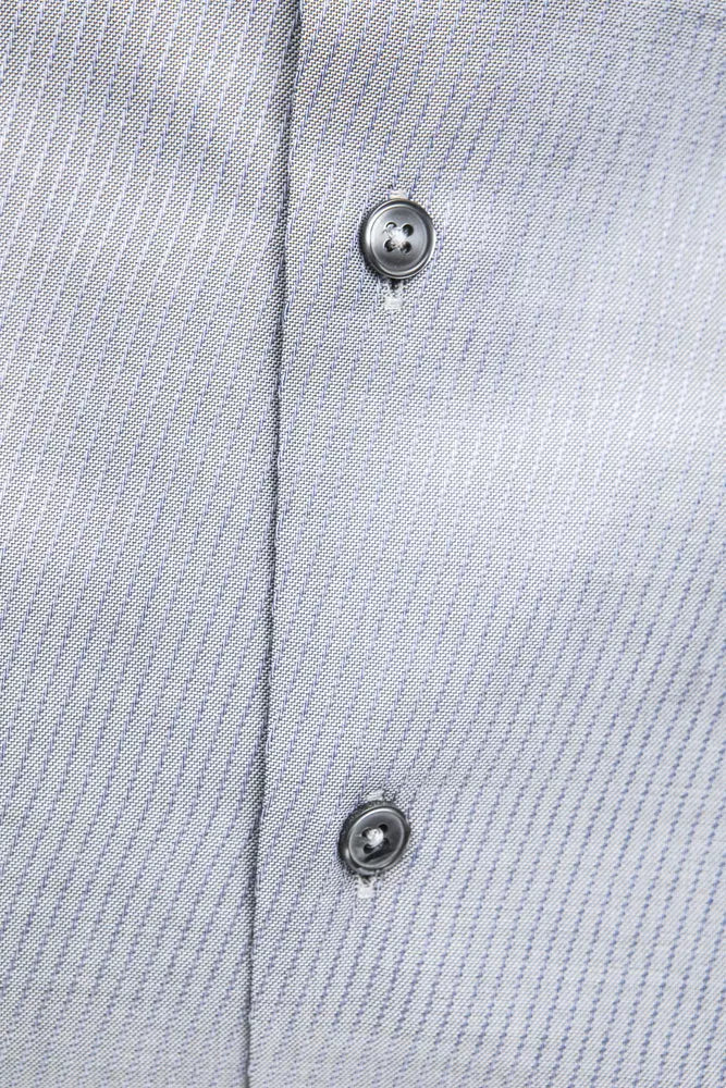 Robert Friedman Beigefarbenes Baumwollhemd für Herren