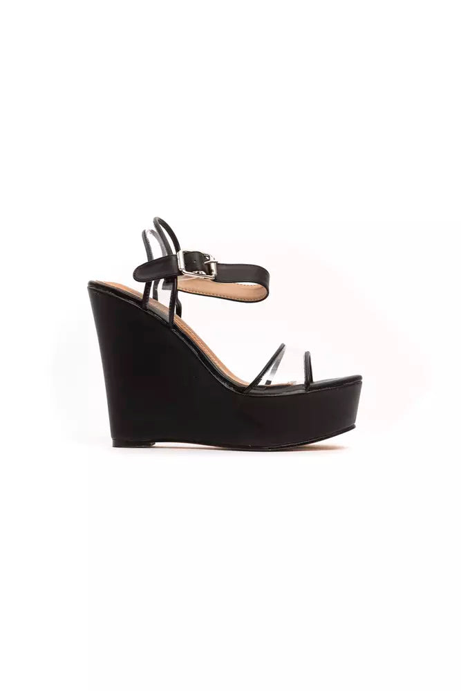 Péché Originel Schwarze Polyethylen-Sandalette