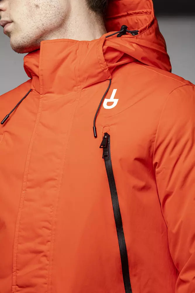 Tond Red Polyester Jacket for Men