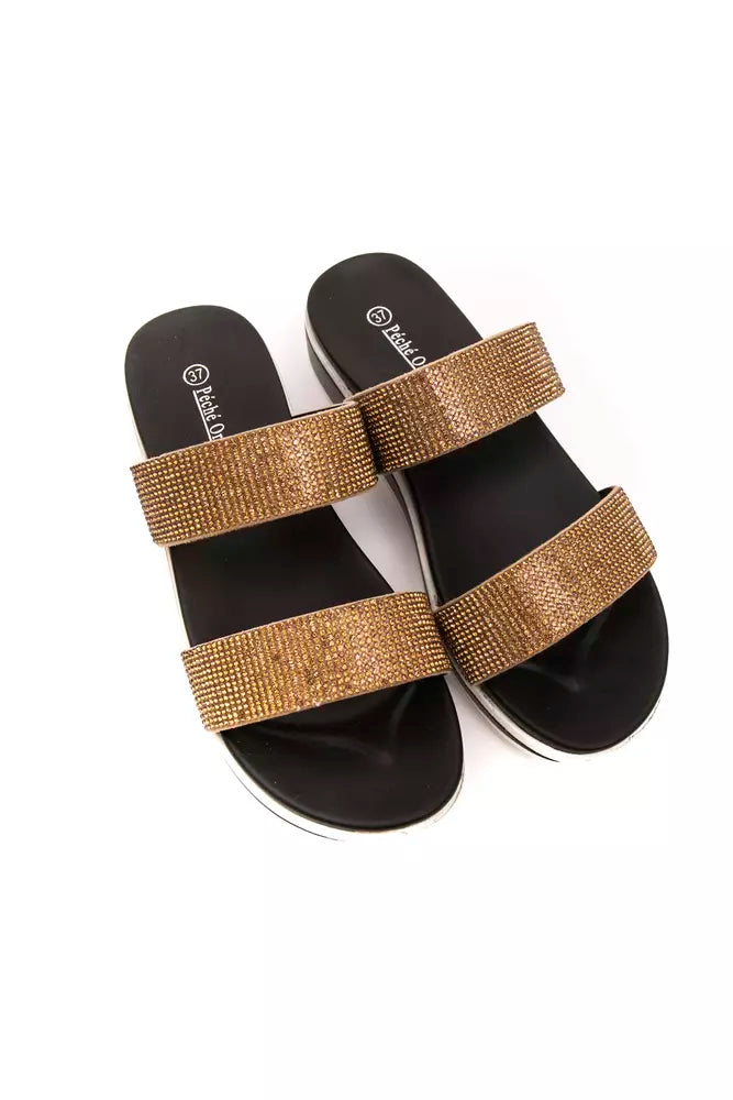 Péché Originel Beige Textil-Sandalette