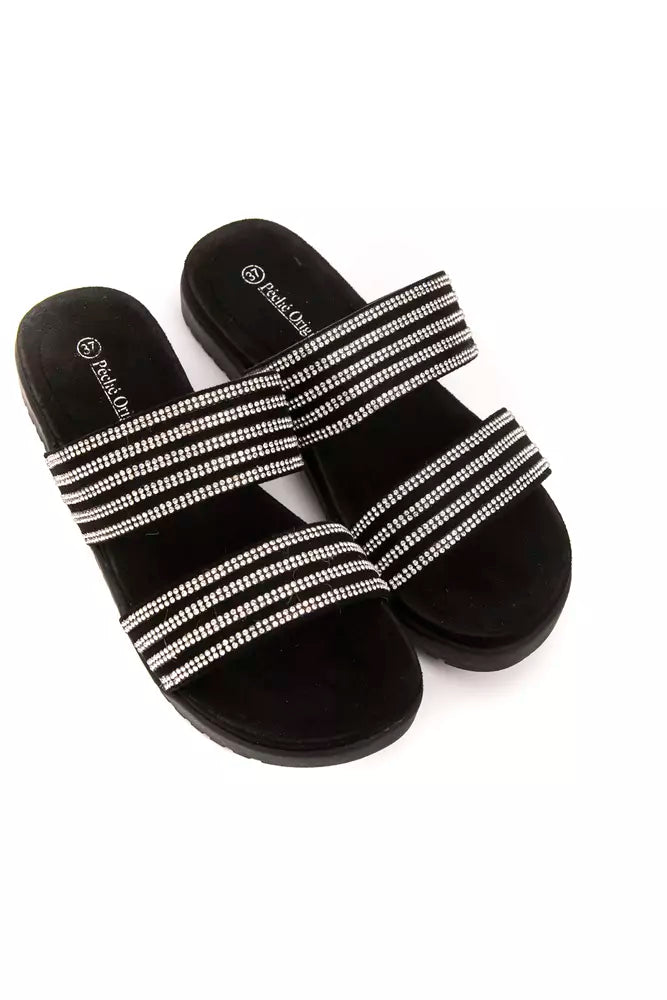 Péché Originel Silberne Textil-Sandalen für Damen