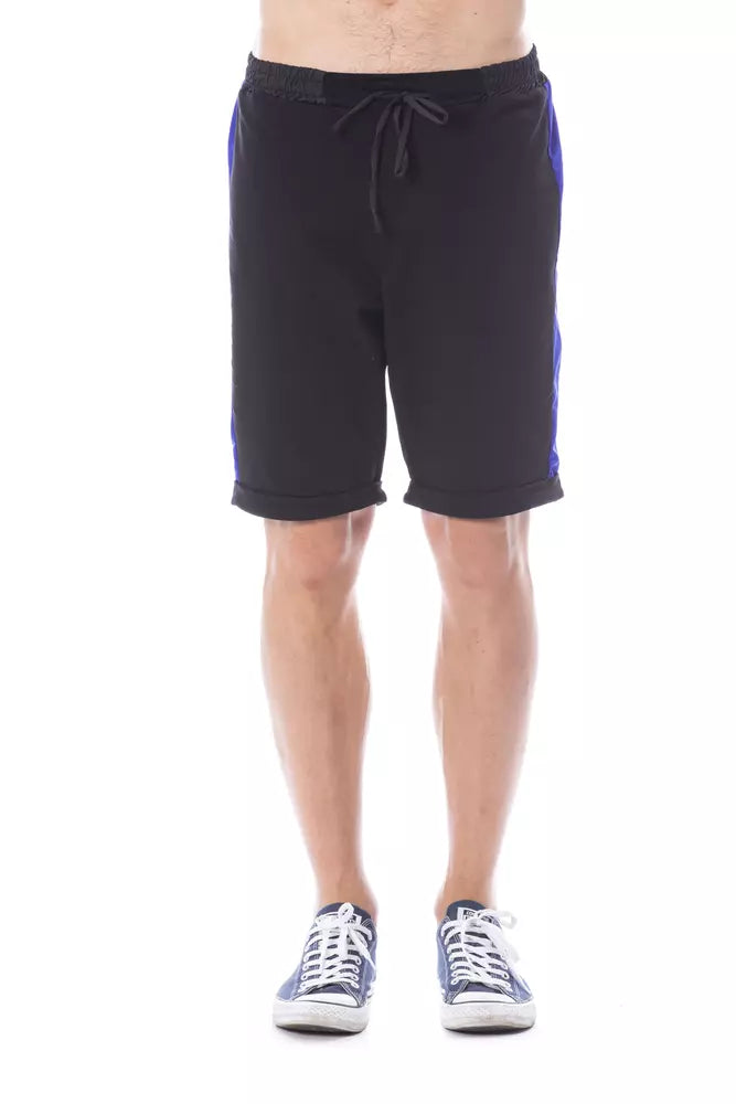 Verri Schwarze Baumwoll-Shorts für Herren