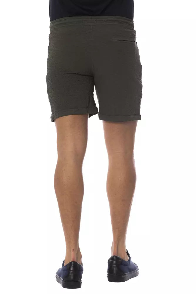 Verri cotton shorts in army style for men