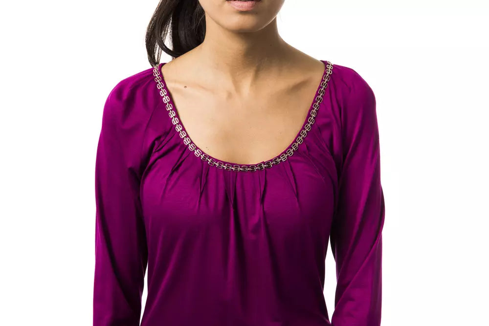 BYBLOS purple viscose women's top