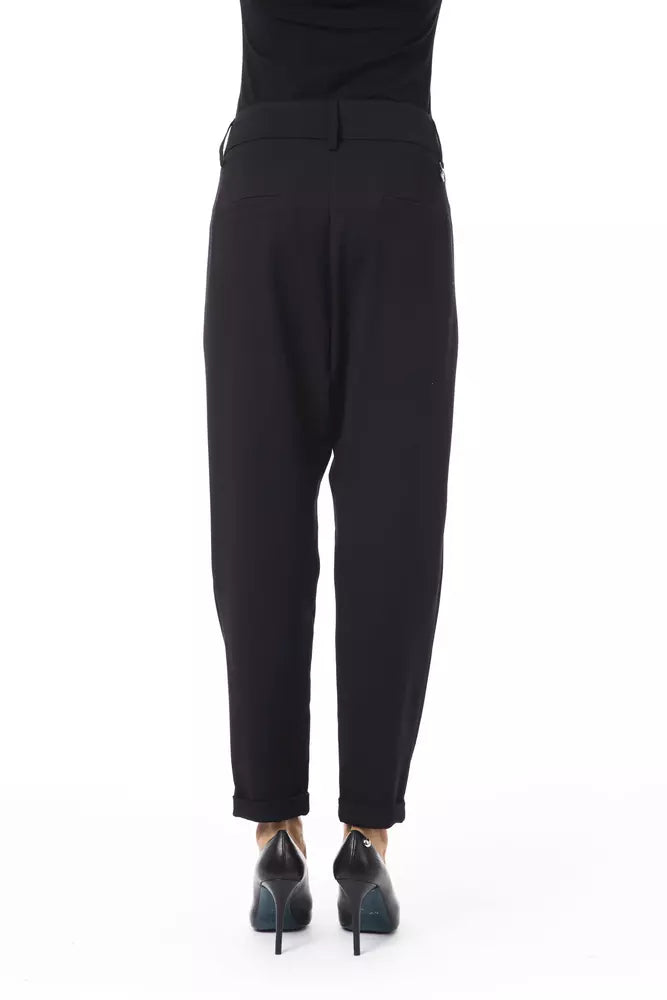 BYBLOS Black Polyester Trousers for Women