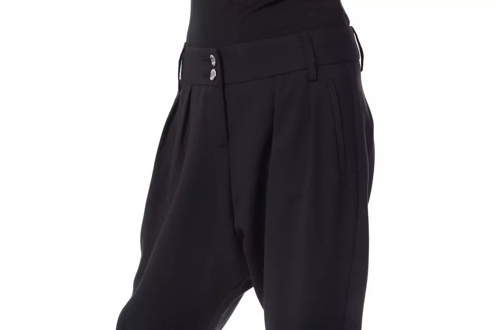 BYBLOS Black Polyester Trousers for Women
