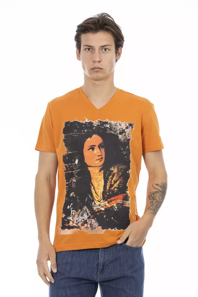 Trussardi Action Orange Cotton T-Shirt for Men