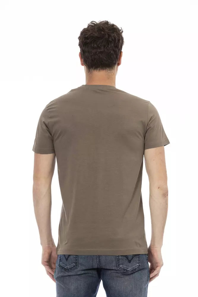 Trussardi Action Brown Cotton T-Shirt for Men