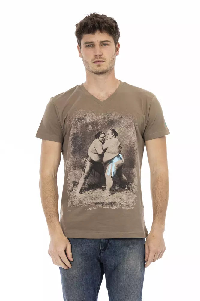 Trussardi Action Brown Men's Cotton T-Shirt