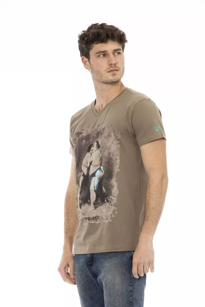 Trussardi Action Brown Men's Cotton T-Shirt