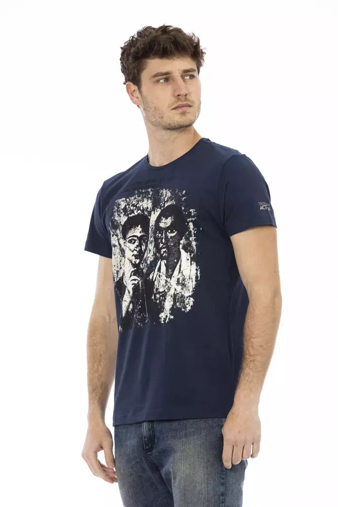 Trussardi Action Baumwoll-T-Shirt für Herren in Blau