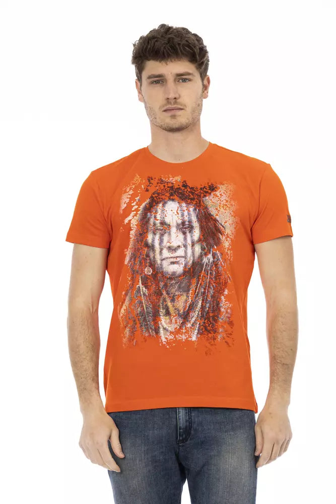 Trussardi Action Orange Cotton T-Shirt for Men