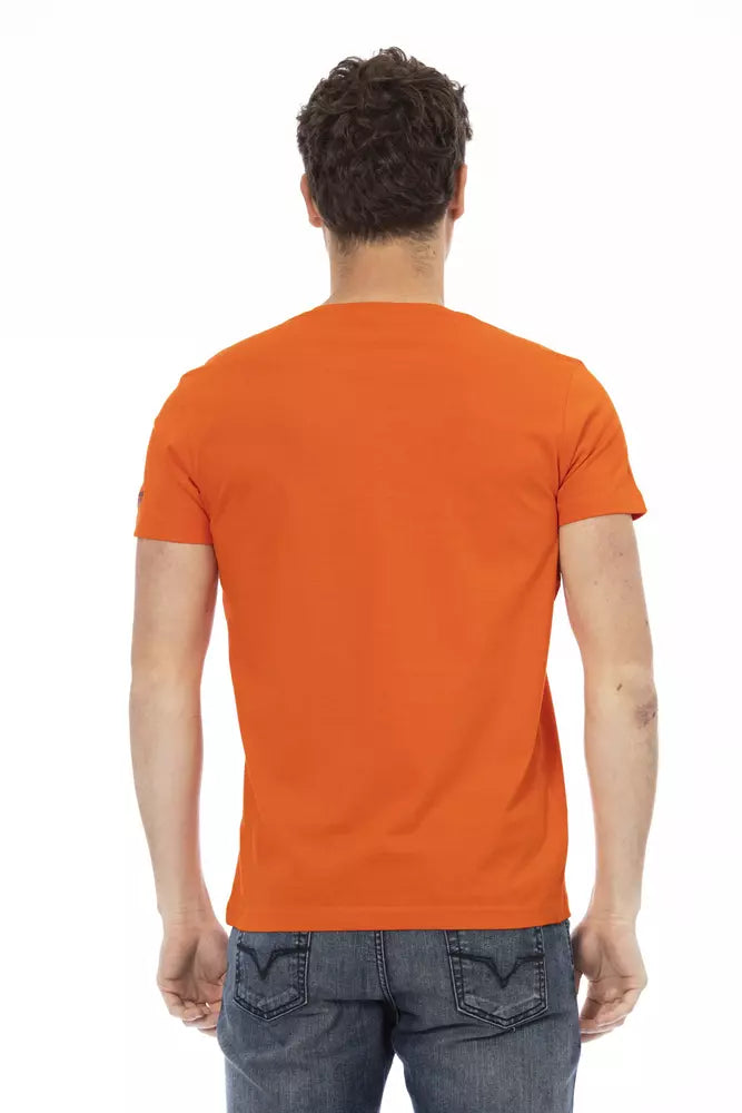 Trussardi Action Orange Cotton T-Shirt for Men