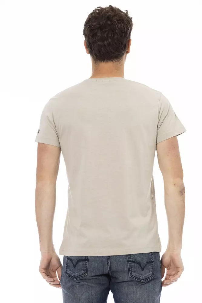 Trussardi Action Beige Cotton Men's T-Shirt