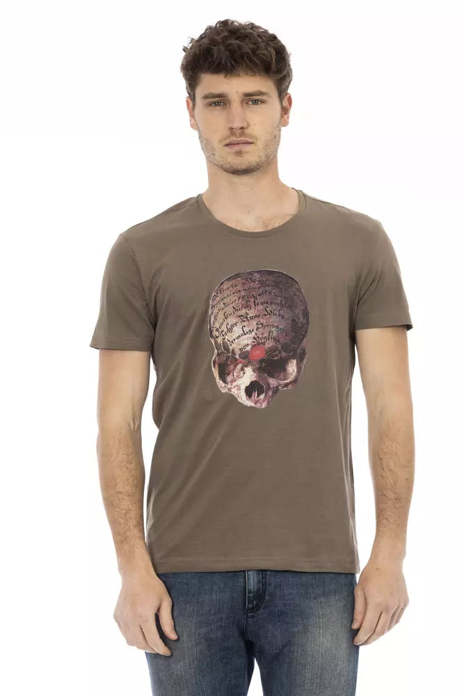 Trussardi Action Brown Cotton T-Shirt for Men