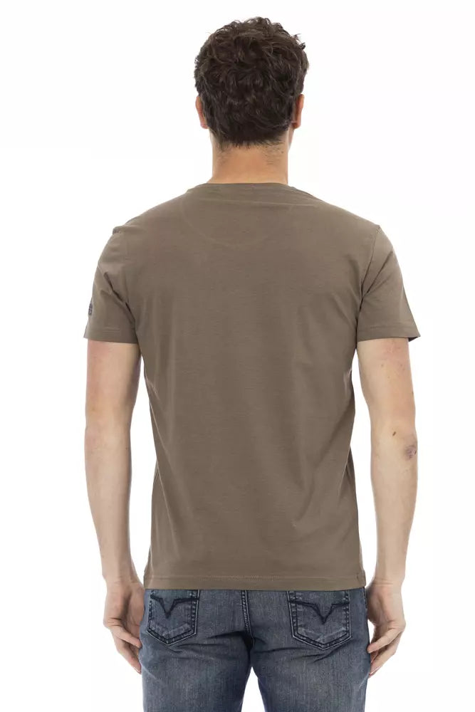 Trussardi Action Brown Cotton T-Shirt for Men