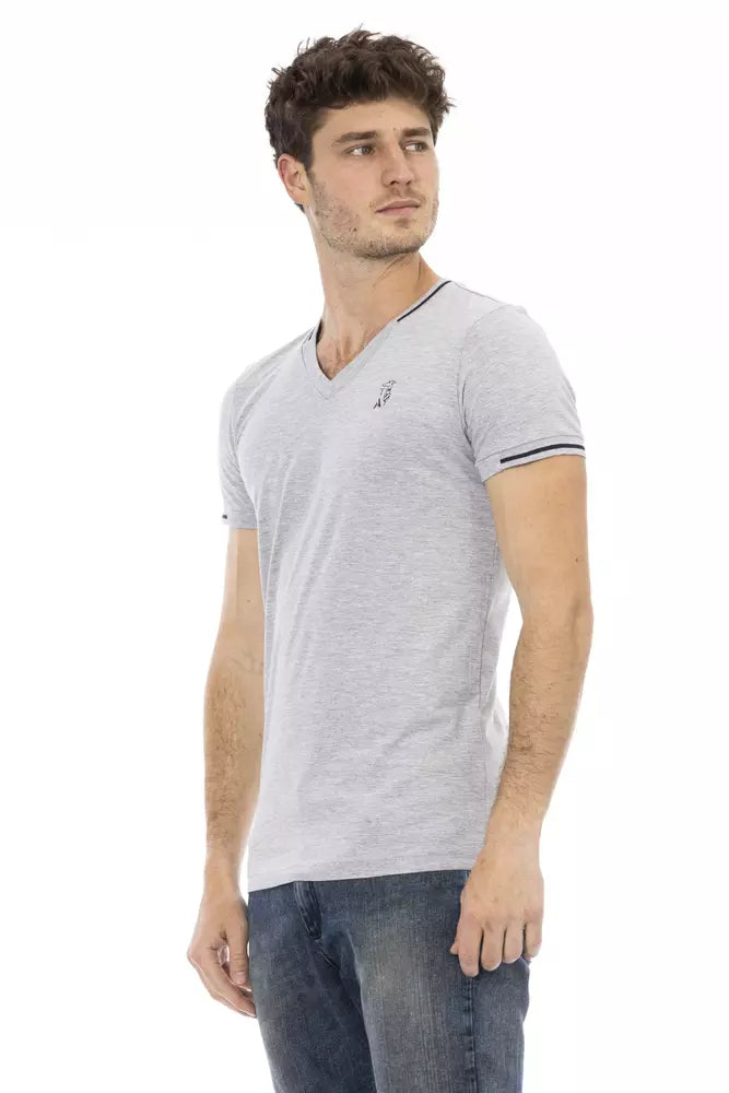 Trussardi Action Grey Men's Cotton T-Shirt