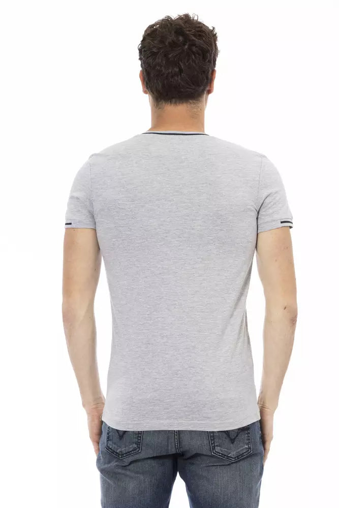 Trussardi Action Grey Men's Cotton T-Shirt