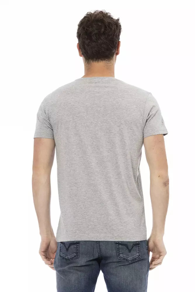 Trussardi Action Grey Men's Cotton T-Shirt