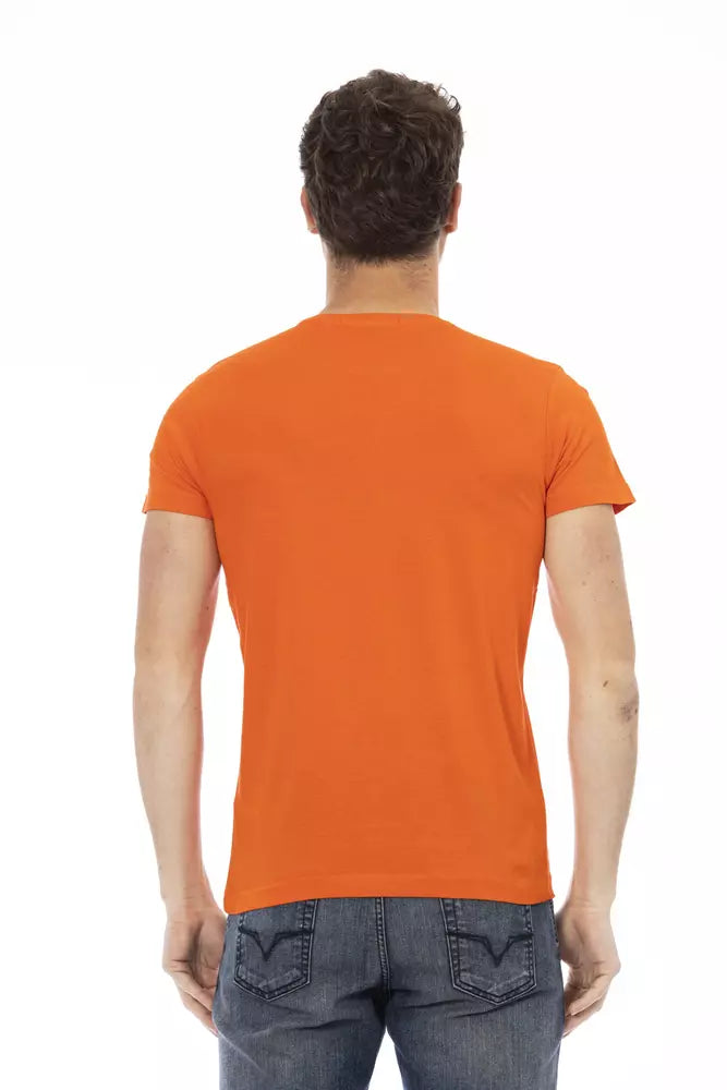 Trussardi Action Orange men's cotton T-shirt