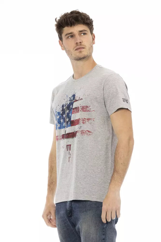 Trussardi Action Grey Men's Cotton T-Shirt