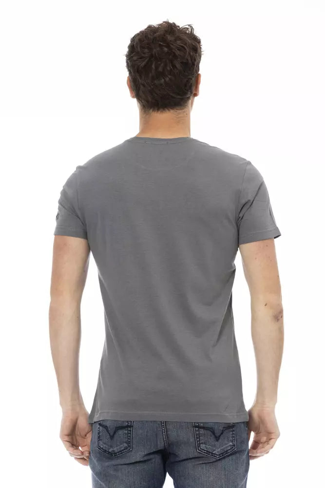 Trussardi Action Grey Men's Cotton T-Shirt