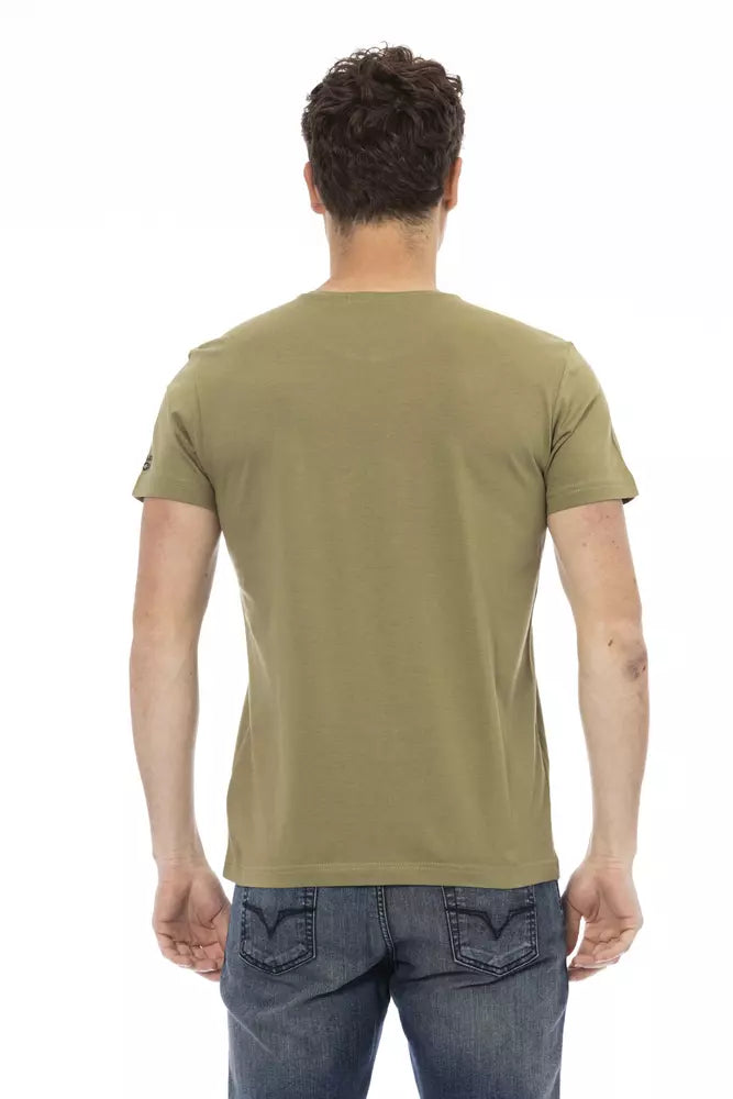 Trussardi Action Green Men's Cotton T-Shirt