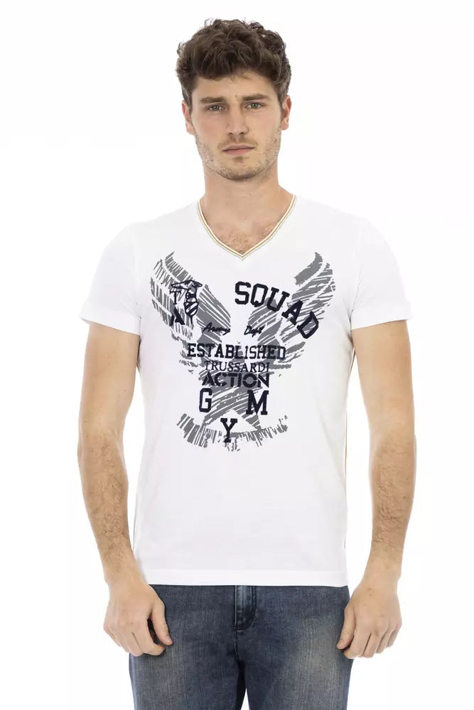 Trussardi Action White Men's Cotton T-Shirt