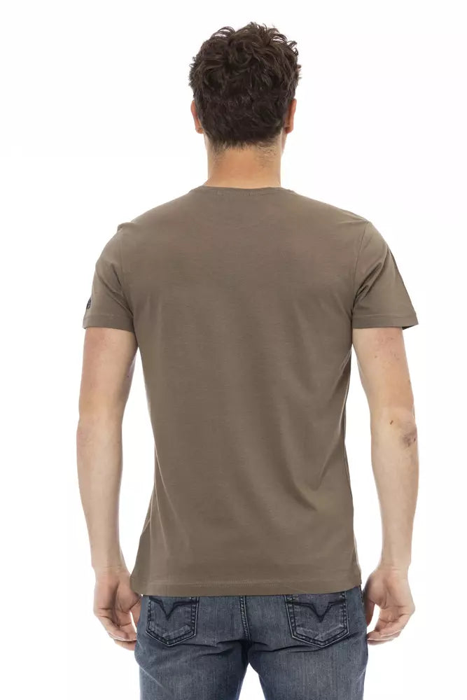 Trussardi Action Brown Cotton T-Shirt for Men