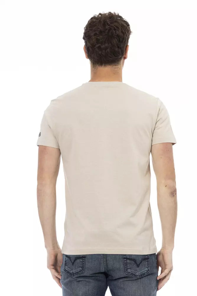 Trussardi Action Beige Men's Cotton T-Shirt