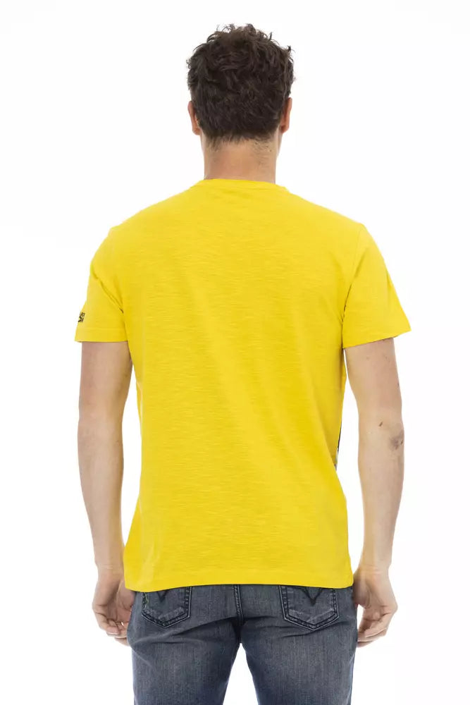 Trussardi Action Yellow Cotton T-Shirt for Men
