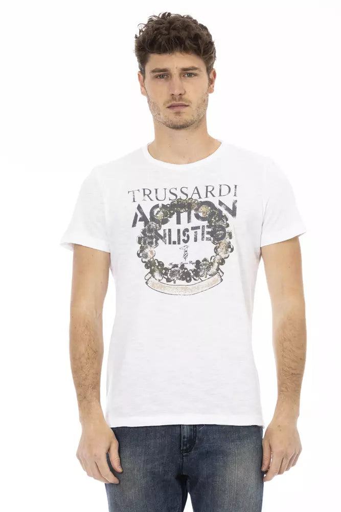 Trussardi Action White Men's Cotton T-Shirt