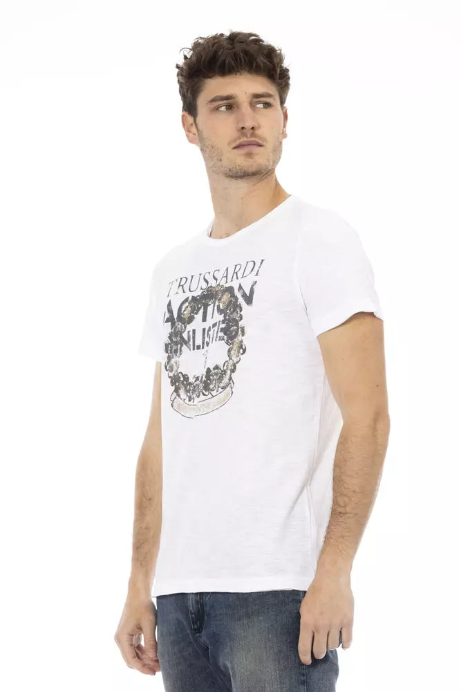 Trussardi Action White Men's Cotton T-Shirt