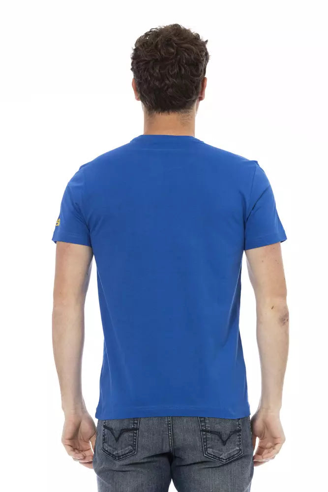 Trussardi Action Blue Cotton T-Shirt for Men